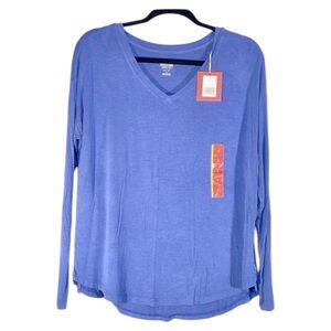 NEW Super Soft! Long Sleeve V-Neck Top Tee